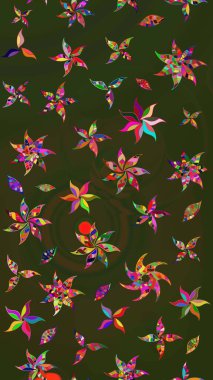 Desen, çizim, çiçek sınırı. Eski moda arka plan. Güzel, parlak, pürüzsüz kumaş, tuval. Çiçek çelengi. Kıvırcık, parlak örgü. Raster illüstrasyonu.