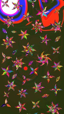 El yapımı çiçek ve bitki koleksiyonu. Raster illüstrasyonu. Eskiz tarzı yeşil ve gri renkler. Raster illüstrasyonu. Şirin karalamalı çiçek deseni çiz..