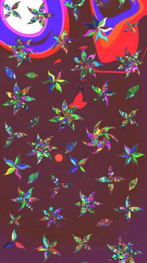 El çizimi Raster çizimi. Karalama elementleri. Çizim çiçek deseni duvar kağıdı, web sitesi arkaplanı, paket kağıdı, davetiye, broşür, pankart veya web sitesi için kullanılabilir.