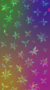 Çiçekler suluboya tarzında mor ve yeşil renklerde. Mor ve yeşil renkte çiçekler olan çiçek deseni çiz..