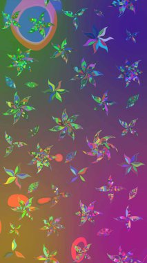 Botanik çizim kalıbı. Organik elementler. Raster deseni. Suluboya etkisi.