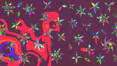 Zarif, parlak ve eskiz kahverengi ve pembe çiçek desenli tasarım. Sabıka fotoğraflarında, bebek kıyafetlerinde, duvar kâğıtlarında, paket kutularında falan kullanılabilir. Raster..