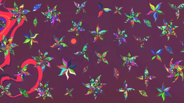 Suluboya çizim kalıbı. Dekorasyon ve tasarım için güzel bir desen. Moda baskısı. Çiçeğin suluboya çizimlerinin mükemmel deseni. Eski model. Raster illüstrasyonu.