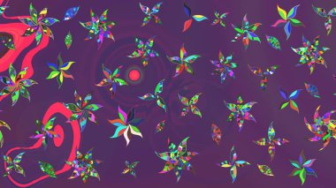 Raster illüstrasyonu. Bahar çiçekleriyle güzel bir çiçek deseni çizmişsin. Güzel kumaş deseni.