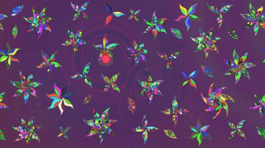 Süslü kumaş deseni. Çiçekli çiçek deseni, suluboya. Raster deseni.