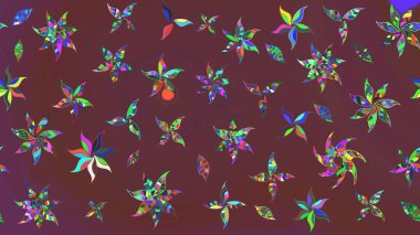 Raster. Güzel suluboya çiçekler, parlak resim ilham verici yeşil çiçek desenli eskiz arka plan.