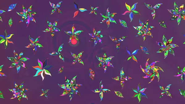 Süslü kumaş deseni. Çiçekli çiçek deseni, suluboya. Raster deseni.