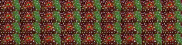 Kahverengi ve yeşil renkli çiçekler. Raster illüstrasyonunda çiçek deseni çizimi.