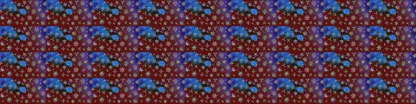 Düz Çiçek Elementleri Tasarımı. Renkli Bahar Teması eskiz kalıbı. Kırmızı ve kahverengi renkte çiçekler. Raster illüstrasyonunda çiçek deseni çizimi.