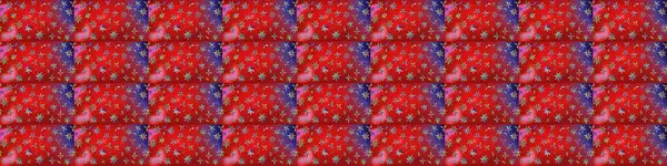 Tekstil, kumaş, kapaklar, duvar kağıtları, baskı, naylon, koleksiyon defteri, örgü, dekupaj için güzel bir eskiz. Küçük kırmızı ve menekşe çiçekleri içinde oldukça eski bir besin torbası deseni.