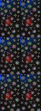 Hediye ambalaj kağıdı, tebrik kartları, posterler ve pankart tasarımı. Raster düz çiçek çizim deseni. Gri ve mavi renkte çiçekler.