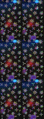 Gri ve mavi renkte çiçekler. Güzel çiçek deseni. Düz Çiçek Elementleri Tasarımı. Renkli Bahar Teması çizim şablonu.