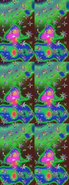 Raster Henna dövme stili. Kızılderili desenli desenli desenli şal deseni. Tekstil, tebrik kartı, boyama kitabı, telefon kılıfı baskısı için kullanılabilir. Etnik Mandala süsü.