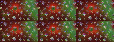 Dekorasyon ve tasarım için güzel bir desen. Moda baskısı. Eski model. Suluboya çizim kalıbı. Raster illüstrasyonu. Çiçeğin suluboya çizimlerinin zarif deseni.