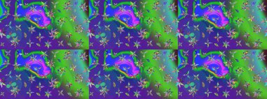 Eski usul küçük çiçekli şirin bir eskiz deseni. Raster illüstrasyonu. Kumaş, duvar kağıdı ve kağıt üzerine baskı yapmak için gelişen arka plan. Moda arka planında parlak buketler.