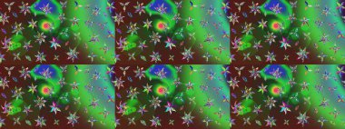 Tony 'nin kumaş kalıbını çiz. Küçük çiçekteki sevimli çiçek deseni. Modaya uygun kumaş deseni. Raster illüstrasyonu.