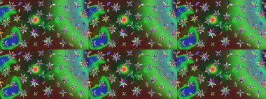 Tekstil veya kitap kapakları, imalat, duvar kağıtları, baskı, hediye paketi ve yapıştırma kitabı için çiçek eskizi geçmişi. Raster illüstrasyonu. Küçük ölçekli çiçeklerdeki basit sevimli desen.