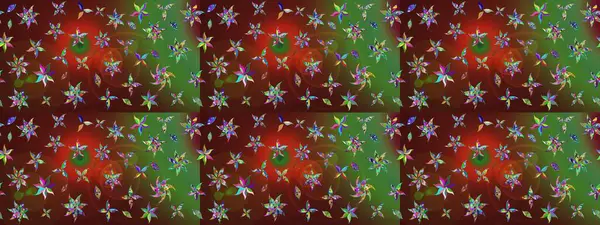 Dekorasyon ve tasarım için güzel bir desen. Moda baskısı. Eski model. Suluboya çizim kalıbı. Raster illüstrasyonu. Çiçeğin suluboya çizimlerinin zarif deseni.