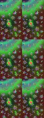 Flower eskiz arka planı. Çiçek deseni. Raster illüstrasyonu. Şatafatlı bahar bahçesi dokusu.