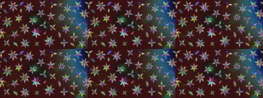 Anti-stres için soyut örnek sayfası. Raster illüstrasyonu. Kahverengi ve mavi renklerde.