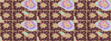 Süslü raster dekorasyonu. Kahverengi renklerde altın desenler ve altın elementler. Barok biçiminde duvar kağıdı tasarımı için şablon çizimi arkaplanı.