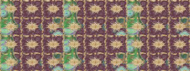 Kahverengi ve altın desenli. Tekrarlayan ögelerle soyut arkaplan çiz. Zarif raster klasik desen.