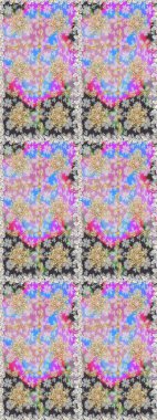 Raster geleneksel altın pürüzsüz deseni nötr renklerde. Barok tarzında kusursuz bir doğulu süsü..