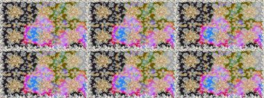 Gri renklerde, altın elementli, pürüzsüz bir desen. Şam tasarım için kusursuz desen.