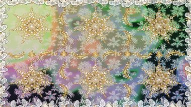 Duvar kâğıdı barok, İspanyol kumaşı. Tarafsız renklerde altın elementler. Şık bir grafik desen. Çiçek deseni. Kusursuz raster arkaplanı.