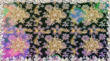 Geleneksel klasik raster altın pürüzsüz desen. Gri renklerdeki altın elementler. Barok tarzında kusursuz bir doğulu süsü..