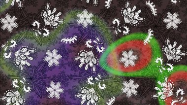 Düz Çiçek Elementleri Tasarım Raster illüstrasyonu. Gri ve kahverengi renkli çiçekler. Renkli Bahar Teması çizim kalıbı. Çiçekli çiçek deseni, suluboya..