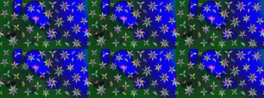 Zarif, parlak ve eskiz mavi ve yeşil çiçek desenli tasarım. Sabıka baskıları, bebek kıyafetleri, duvar kâğıtları, paket kutuları vb..