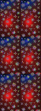 Yumuşak, bahar çiçekli arka plan. Kahverengi ve kırmızı renkte çiçekler. Raster çiçek desenli ve çiçekli..