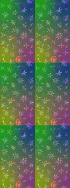 Küçük çiçekte güzel bir çiçek deseni var. Raster deseni. Çiçekli çiçek deseni, suluboya..