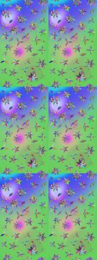 Botanik çizim kalıbı. Organik elementler. Suluboya etkisi. Raster deseni.