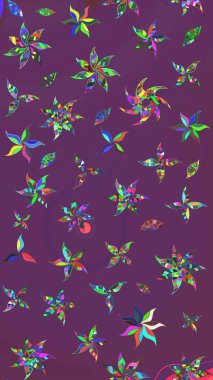 Ultraviyole kumaş deseni. Organik motif arka planı. Çizim kalıbı. Raster illüstrasyonu.