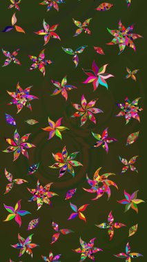 Raster deseni. Küçük çiçekte güzel bir çiçek deseni var. Çiçekli çiçek deseni, suluboya..