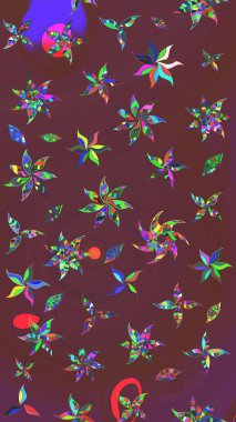 Botanik çizim kalıbı. Suluboya etkisi. Raster deseni. Organik elementler.