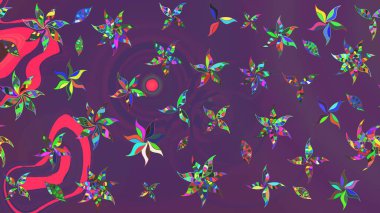 Güzel suluboya yaz çiçekleri deseni..