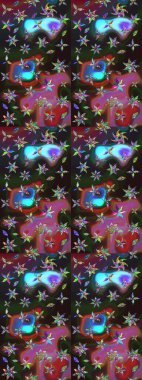 Tekstil, kumaş, kapaklar, duvar kağıtları, baskı, naylon, koleksiyon defteri, örgü, dekupaj için güzel bir eskiz. Küçük gri ve kahverengi çiçeklerle oldukça eski bir besin torbası deseni.