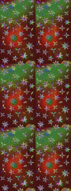 Beautiful watercolor Bouquet of summer flowers sketch pattern. Nice fabric pattern.