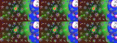 Güzel kumaş deseni. Raster illüstrasyonu. Küçük çiçekteki sevimli çiçek deseni. Güzel karalamalı çiçek deseni çiz..