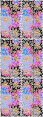 Barok tarzında duvar kağıdı tasarımı için kusursuz damaske deseni arkaplanı. Süslü raster dekorasyonu. Altın elementlerle nötr renklerde altın desen.