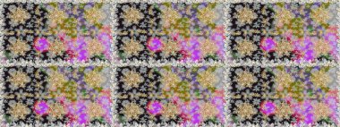 Raster illüstrasyonu. Gri renklerde ve altın elementlerle klasik, pürüzsüz desen.