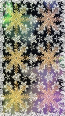 Gri renkli ve altın elementli klasik, pürüzsüz desen. Noel 2019, kar tanesi, yeni yıl.