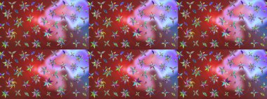 Raster illüstrasyonu. Kumaş, tekstil, duvar kağıdı baskısı için. Tomurcukları çiçek olan sevimli bir çiçek deseni. Eskiz geçmişi. Raster. Antika retro tarzı.