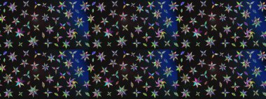 Çizim çiçek deseni duvar kâğıdı olarak kullanılabilir. Raster illüstrasyonu. Gri ve mavi renkte çiçekler.