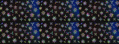 Suluboya tarzında gri ve mavi renkte çiçekler. Raster illüstrasyonunda çiçek deseni çizimi.