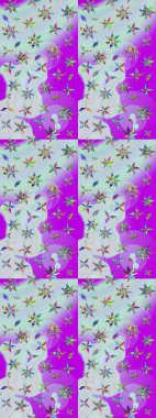 Çiçekli el çizimi çizimi deseni. Modern gelişim nötr ve menekşe raster arka plan duvar kâğıdı illüstrasyonu klasik çizgi çizgisi, desenli desenli çiçekler, çiçekli süsler.