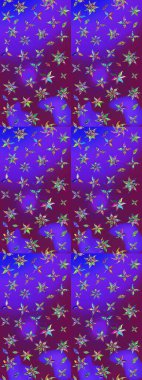 Çiçek deseni. Raster illüstrasyonu. Chichi 'nin kumaş kalıbını çiz. Renkli Bahar Teması eskiz kalıbı. Düz Çiçek Elementleri Tasarımı.